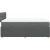 Box spring postel s matrací 120x200 cm textil [3287431] (Barva Tmavě šedá)
