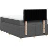 Box spring postel s matrací 120x200 cm textil [3287431] (Barva Tmavě šedá)