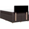 Box spring postel s matrací 120x200 cm textil [3287431] (Barva Tmavě šedá)