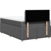 Box spring postel s matrací 120x200 cm textil [3287431] (Barva Tmavě šedá)