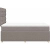Box spring postel s matrací 120x200 cm textil [3292032] (Barva Černá)