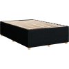 Box spring postel s matrací 120x200 cm textil [3292032] (Barva Černá)