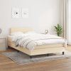 Box spring postel s matrací 120x200 cm textil [3139964] (Barva Tmavě hnědá)