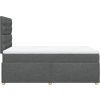 Box spring postel s matrací 120x200 cm textil [3291254] (Barva Světle šedá)
