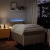 Box spring postel s matrací 120x200 cm textil [3289730] (Barva Světle šedá)