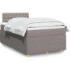 Box spring postel s matrací 120x200 cm textil [3289730] (Barva Světle šedá)