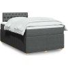 Box spring postel s matrací 120x200 cm textil [3289730] (Barva Světle šedá)