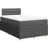 Box spring postel s matrací 120x200 cm textil [3289730] (Barva Světle šedá)
