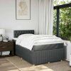 Box spring postel s matrací 120x200 cm textil [3289730] (Barva Světle šedá)