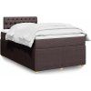 Box spring postel s matrací 120x200 cm textil [3289730] (Barva Světle šedá)