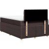 Box spring postel s matrací 120x200 cm textil [3289730] (Barva Světle šedá)