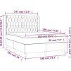 Box spring postel s matrací 140x190 cm samet [3132859] (Barva Tmavě moddrá)