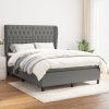 Box spring postel s matrací 140x190 cm textil [3128197] (Barva Světle šedá)