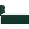 Box spring postel s matrací tmavě 140x190 cm samet [3292341] (Barva Tmavě šedá)