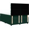Box spring postel s matrací tmavě 140x190 cm samet [3292341] (Barva Tmavě šedá)