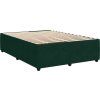 Box spring postel s matrací tmavě 140x190 cm samet [3292341] (Barva Tmavě šedá)