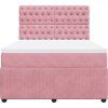 Box spring postel s matrací tmavě 140x190 cm samet [3292341] (Barva Tmavě šedá)