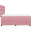 Box spring postel s matrací tmavě 140x190 cm samet [3292341] (Barva Tmavě šedá)