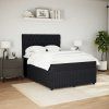 Box spring postel s matrací tmavě 140x190 cm samet [3292341] (Barva Tmavě šedá)