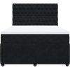 Box spring postel s matrací tmavě 140x190 cm samet [3292341] (Barva Tmavě šedá)