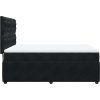 Box spring postel s matrací tmavě 140x190 cm samet [3292341] (Barva Tmavě šedá)