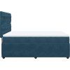 Box spring postel s matrací tmavě 140x190 cm samet [3292341] (Barva Tmavě šedá)