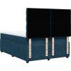 Box spring postel s matrací tmavě 140x190 cm samet [3292341] (Barva Tmavě šedá)