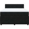 Box spring postel s matrací 140x190 cm samet [3287741] (Barva Tmavě šedá)