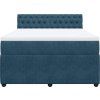 Box spring postel s matrací 140x190 cm samet [3287741] (Barva Tmavě šedá)
