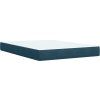 Box spring postel s matrací 140x190 cm samet [3287741] (Barva Tmavě šedá)