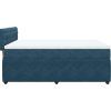 Box spring postel s matrací 140x190 cm samet [3287741] (Barva Tmavě šedá)