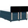 Box spring postel s matrací 140x190 cm samet [3287741] (Barva Tmavě šedá)