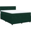 Box spring postel s matrací 140x190 cm samet [3287741] (Barva Tmavě šedá)