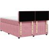Box spring postel s matrací 140x190 cm samet [3287741] (Barva Tmavě šedá)