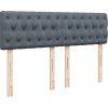 Box spring postel s matrací 140x190 cm samet [3287741] (Barva Tmavě šedá)