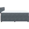 Box spring postel s matrací 140x190 cm samet [3287741] (Barva Tmavě šedá)