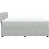 Box spring postel s matrací 140x190 cm samet [3287741] (Barva Tmavě šedá)