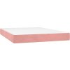 Box spring postel s matrací 140x190 cm samet [3131140] (Barva Růžová)