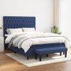 Box spring postel s matrací 140x190 cm textil [3136829] (Barva Světle šedá)