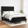 Box spring postel s matrací 140x190 cm textil [3136829] (Barva Světle šedá)