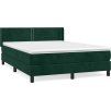 Box spring postel s matrací 140x190 cm samet [3130897] (Barva Černá)