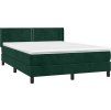 Box spring postel s matrací 140x190 cm samet [3130897] (Barva Černá)