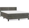 Box spring postel s matrací 140x190 cm samet [3130897] (Barva Černá)