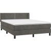 Box spring postel s matrací 140x190 cm samet [3130897] (Barva Černá)