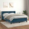 Box spring postel s matrací 140x190 cm samet [3130897] (Barva Černá)