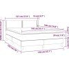 Box spring postel s matrací 140x190 cm samet [3130897] (Barva Černá)
