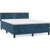 Box spring postel s matrací 140x190 cm samet [3130897] (Barva Černá)