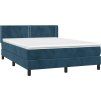 Box spring postel s matrací 140x190 cm samet [3130897] (Barva Černá)