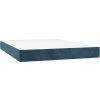 Box spring postel s matrací 140x190 cm samet [3130897] (Barva Černá)
