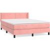 Box spring postel s matrací 140x190 cm samet [3130897] (Barva Černá)